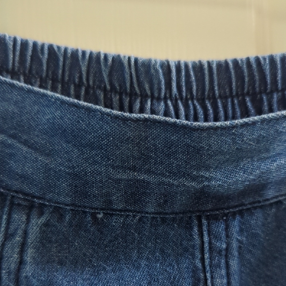 New Studio West Indigo Patchwork Midi Denim Jean … - image 7